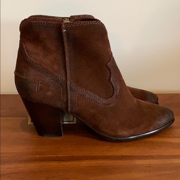 Frye Reed Suede Booties - Picture 2 of 6